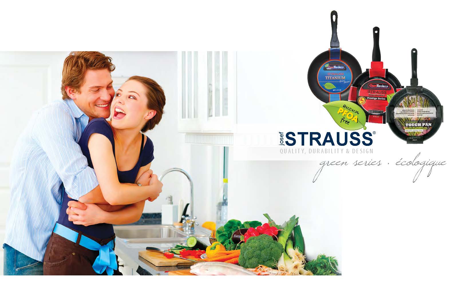 Strauss Tango Saucepan & Double Boiler - 2.5 L